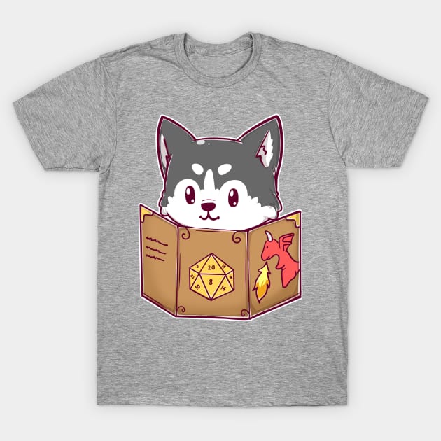 Husky Dungeon Master T-Shirt by MimicGaming